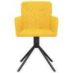 Casa si Gradina - Mobilier - Scaune si fotolii - Scaune - Scaune rotative de bucatarie, 2 buc., galben, catifea - Infinity.ro