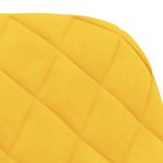 Casa si Gradina - Mobilier - Scaune si fotolii - Scaune - Scaune rotative de bucatarie, 2 buc., galben, catifea - Infinity.ro