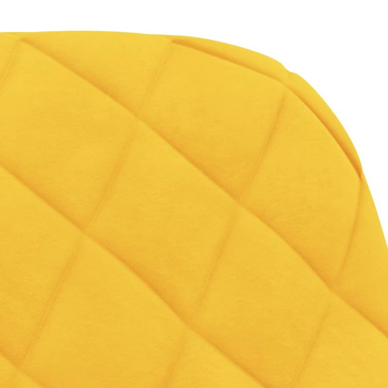 Casa si Gradina - Mobilier - Scaune si fotolii - Scaune - Scaune rotative de bucatarie, 2 buc., galben, catifea - Infinity.ro