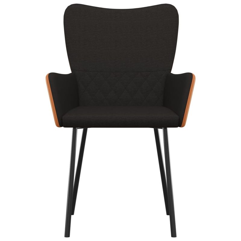 Casa si Gradina - Mobilier - Scaune si fotolii - Scaune - Scaune de bucatarie, 2 buc., negru, textil si piele ecologica - Infinity.ro