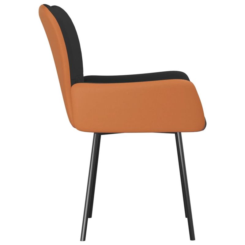 Casa si Gradina - Mobilier - Scaune si fotolii - Scaune - Scaune de bucatarie, 2 buc., negru, textil si piele ecologica - Infinity.ro