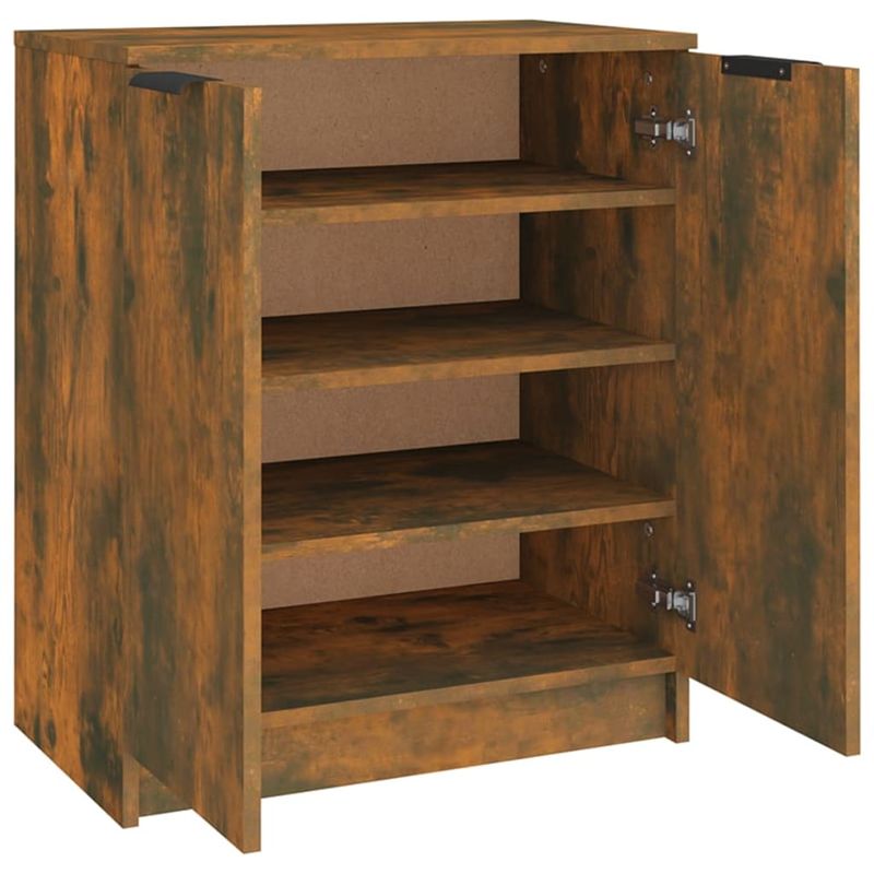 Casa si Gradina - Mobilier - Organizare si depozitare - Organizator incaltaminte - Pantofar, stejar fumuriu, 59x35x70 cm, lemn prelucrat - Infinity.ro