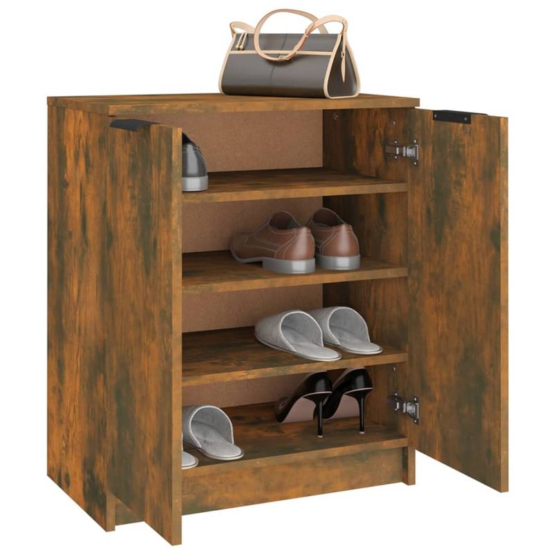 Casa si Gradina - Mobilier - Organizare si depozitare - Organizator incaltaminte - Pantofar, stejar fumuriu, 59x35x70 cm, lemn prelucrat - Infinity.ro