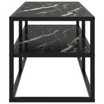 Casa si Gradina - Mobilier - Comode si corpuri - Comode - Dulap TV, negru, 100 x 40 x 40 cm, sticla de marmura neagra - Infinity.ro