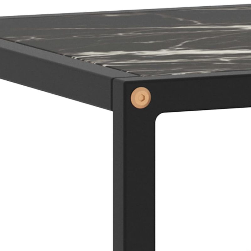 Casa si Gradina - Mobilier - Comode si corpuri - Comode - Dulap TV, negru, 100 x 40 x 40 cm, sticla de marmura neagra - Infinity.ro