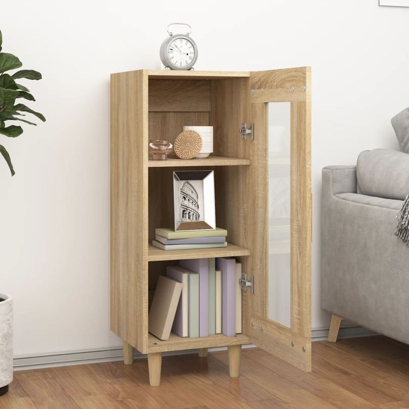 Casa si Gradina - Mobilier - Comode si corpuri - Comode - Servanta, stejar sonoma, 34,5x34x90 cm, lemn compozit - Infinity.ro