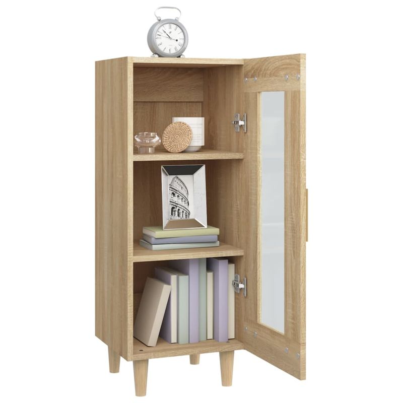 Casa si Gradina - Mobilier - Comode si corpuri - Comode - Servanta, stejar sonoma, 34,5x34x90 cm, lemn compozit - Infinity.ro