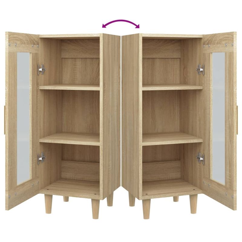 Casa si Gradina - Mobilier - Comode si corpuri - Comode - Servanta, stejar sonoma, 34,5x34x90 cm, lemn compozit - Infinity.ro