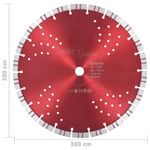 Casa si Gradina - Constructii - Scule electrice si accesorii - Accesorii polizare si slefuire - Disc diamantat de taiere cu segmente turbo și gauri otel 300 mm, mărime 300 mm/20 mm - Infinity.ro