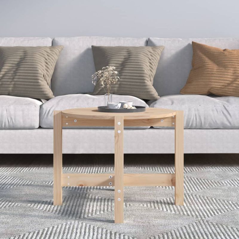 Casa si Gradina - Mobilier - Mese si birouri - Masute de cafea - Masuta de cafea, Ø 62,5x45 cm, lemn masiv de pin - Infinity.ro