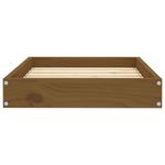 Petshop - Accesorii petshop - Culcusuri si custi - Culcusuri si saltele - Pat pentru caini, maro miere, 61,5x49x9 cm, lemn masiv pin - Infinity.ro