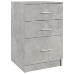 Casa si Gradina - Mobilier - Comode si corpuri - Noptiere - Noptiera, gri beton, 40x40x63 cm, lemn compozit - Infinity.ro