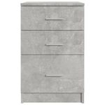 Casa si Gradina - Mobilier - Comode si corpuri - Noptiere - Noptiera, gri beton, 40x40x63 cm, lemn compozit - Infinity.ro