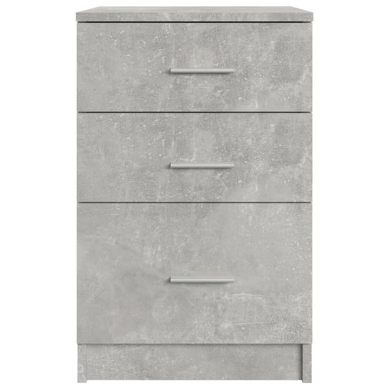 Casa si Gradina - Mobilier - Comode si corpuri - Noptiere - Noptiera, gri beton, 40x40x63 cm, lemn compozit - Infinity.ro