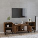 Casa si Gradina - Mobilier - Comode si corpuri - Comode - Comoda TV, stejar maro, 160x35x55 cm, lemn prelucrat - Infinity.ro
