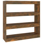 Casa si Gradina - Mobilier - Biblioteci si rafturi - Biblioteci - Biblioteca/Separator camera, stejar fumuriu, 100x30x103 cm - Infinity.ro