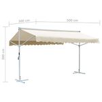 Casa si Gradina - Gradina si terasa - Umbrele si pavilioane - Umbrele - Copertina cu structura independenta, crem, 500 x 300 cm - Infinity.ro