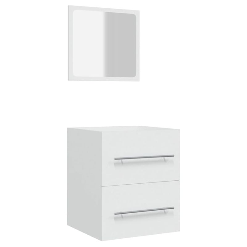 Casa si Gradina - Mobilier - Seturi de mobilier - Seturi baie - Dulap de baie cu oglinda, alb, 41x38,5x48 cm - Infinity.ro