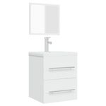 Casa si Gradina - Mobilier - Seturi de mobilier - Seturi baie - Dulap de baie cu oglinda, alb, 41x38,5x48 cm - Infinity.ro