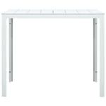 Casa si Gradina - Mobilier - Mese si birouri - Masute de cafea - Masuta de cafea, alb, 78x78x74 cm, HDPE, aspect lemn - Infinity.ro