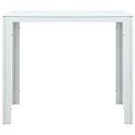 Casa si Gradina - Mobilier - Mese si birouri - Masute de cafea - Masuta de cafea, alb, 78x78x74 cm, HDPE, aspect lemn - Infinity.ro