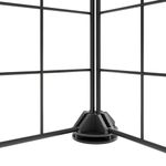Petshop - Accesorii petshop - Culcusuri si custi - Custi interior si exterior - Cusca animale de companie cu usa 12 panouri negru 35x35 cm otel - Infinity.ro