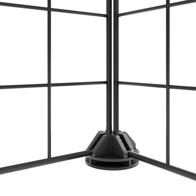 Petshop - Accesorii petshop - Culcusuri si custi - Custi interior si exterior - Cusca animale de companie cu usa 12 panouri negru 35x35 cm otel - Infinity.ro