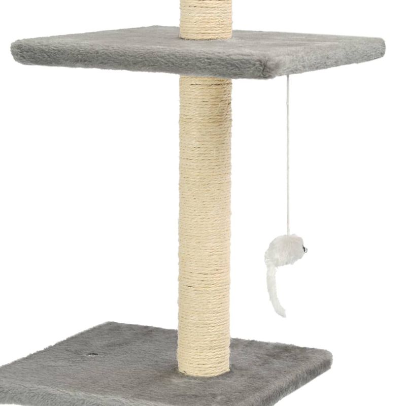 Petshop - Accesorii petshop - Jucarii animale - Ansambluri de joaca - Ansamblu pisici, stalpi funie sisal, 260 cm Gri - Infinity.ro