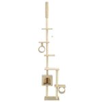 Petshop - Accesorii petshop - Jucarii animale - Ansambluri de joaca - Ansamblu pisici, stalpi funie sisal 260 cm, Bej - Infinity.ro