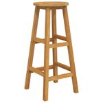 Casa si Gradina - Gradina si terasa - Mobilier exterior - Seturi mobila gradina - Set mobilier de bar, 5 piese, lemn masiv de acacia, model taburete de bar cu șezut rotund - Infinity.ro
