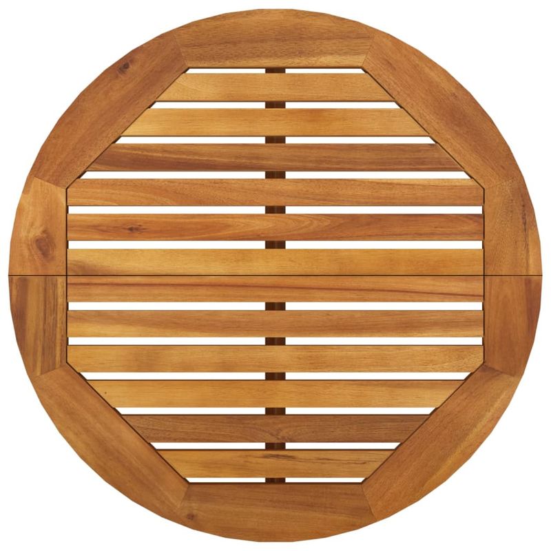 Casa si Gradina - Gradina si terasa - Mobilier exterior - Seturi mobila gradina - Set mobilier de bar, 5 piese, lemn masiv de acacia, model taburete de bar cu șezut rotund - Infinity.ro