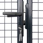 Casa si Gradina - Constructii - Usi interior, exterior si garaj - Usi garaj - Poarta din plasa gradina, otel galvanizat, 400 x 100 cm, gri - Infinity.ro