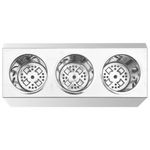 Casa si Gradina - Bucatarie si vesela - Organizare si depozitare bucatarie - Suporturi tacamuri si vase - Suport pentru tacamuri 3 insertii, otel inoxidabil, rectangular - Infinity.ro