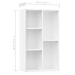 Casa si Gradina - Mobilier - Biblioteci si rafturi - Biblioteci - Biblioteca/Servanta, alb, 50x25x80 cm, PAL - Infinity.ro