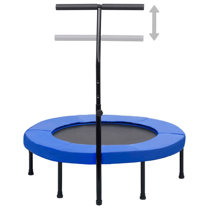 Sport si Outdoor - Fitness - Greutati si echipament - Trambuline - Trambulina de fitness cu maner și margine de siguranta, 102 cm, model cu pernă de siguranță - Infinity.ro