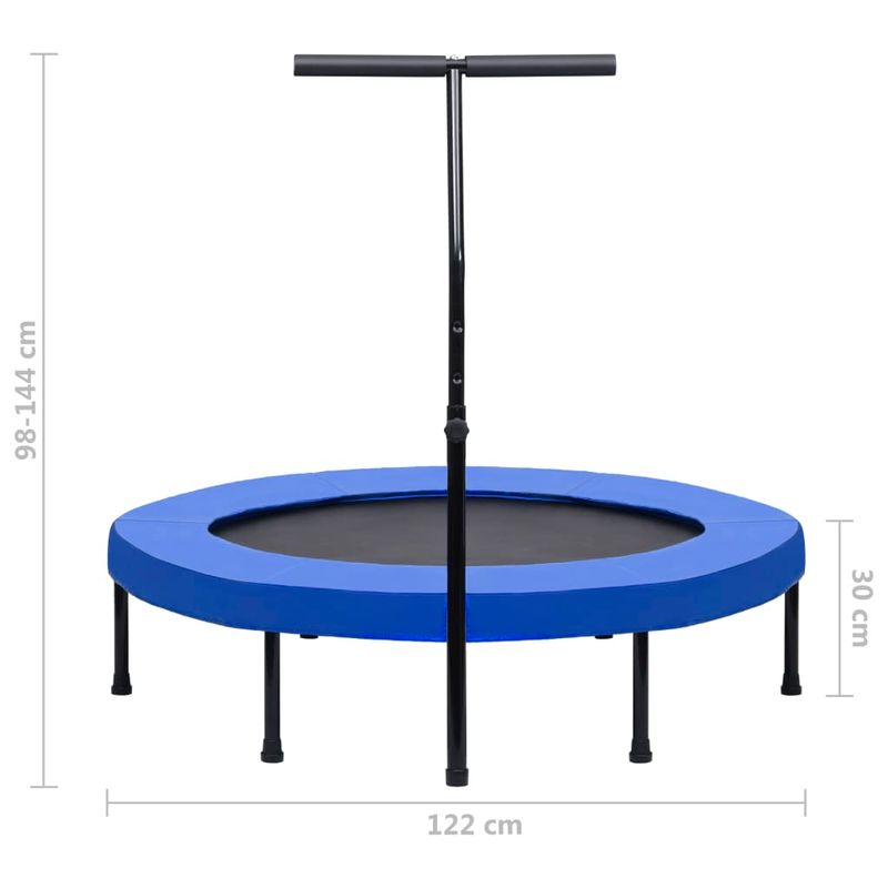 Sport si Outdoor - Fitness - Greutati si echipament - Trambuline - Trambulina de fitness cu maner si margine de siguranta, 122 cm - Infinity.ro