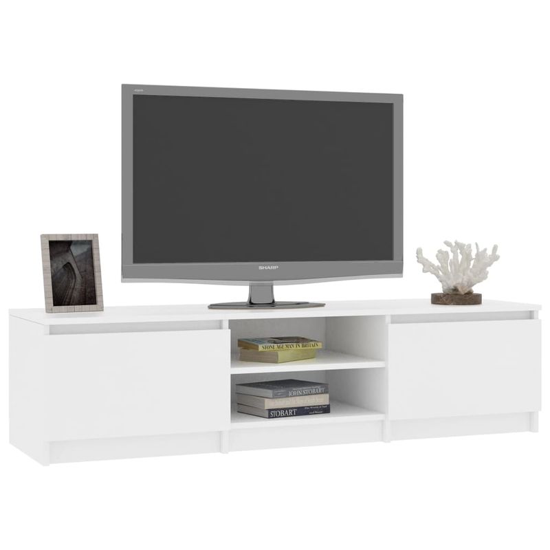 Casa si Gradina - Mobilier - Comode si corpuri - Comode - Comoda TV, alb, 140 x 40 x 35,5 cm, PAL - Infinity.ro