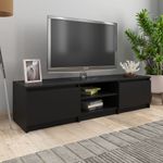 Casa si Gradina - Mobilier - Comode si corpuri - Comode - Comoda TV, negru, 140 x 40 x 35,5 cm, PAL - Infinity.ro