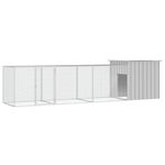 Petshop - Accesorii petshop - Culcusuri si custi - Custi interior si exterior - Cotet pentru pasari, gri, 400x91x100 cm, otel galvanizat - Infinity.ro