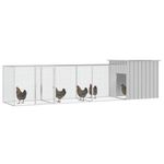 Petshop - Accesorii petshop - Culcusuri si custi - Custi interior si exterior - Cotet pentru pasari, gri, 400x91x100 cm, otel galvanizat - Infinity.ro