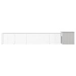 Petshop - Accesorii petshop - Culcusuri si custi - Custi interior si exterior - Cotet pentru pasari, gri, 600x91x100 cm, otel galvanizat - Infinity.ro
