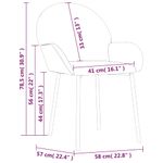 Casa si Gradina - Mobilier - Scaune si fotolii - Scaune - Scaune de bucatarie pivotante, 2 buc., crem, catifea - Infinity.ro