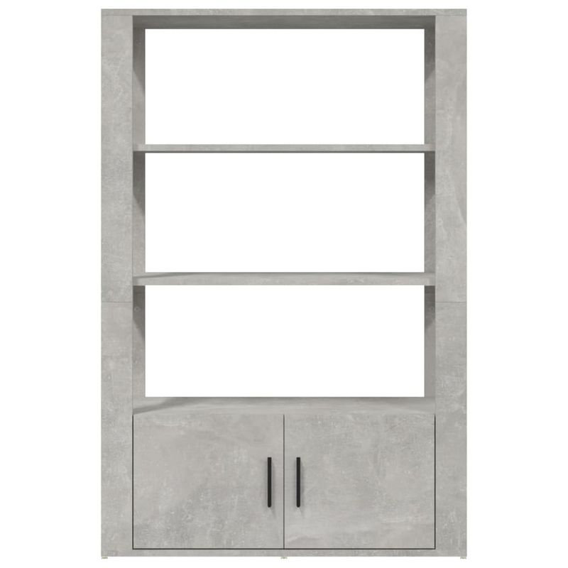 Casa si Gradina - Mobilier - Comode si corpuri - Comode - Servanta, gri beton, 80x30x119,5 cm, lemn prelucrat - Infinity.ro