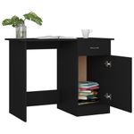 Casa si Gradina - Mobilier - Mese si birouri - Birouri - Birou, negru, 100 x 50 x 76 cm, PAL - Infinity.ro