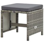 Casa si Gradina - Gradina si terasa - Mobilier exterior - Seturi mobila gradina - Set mobilier de exterior cu perne, 9 piese, gri, poliratan - Infinity.ro