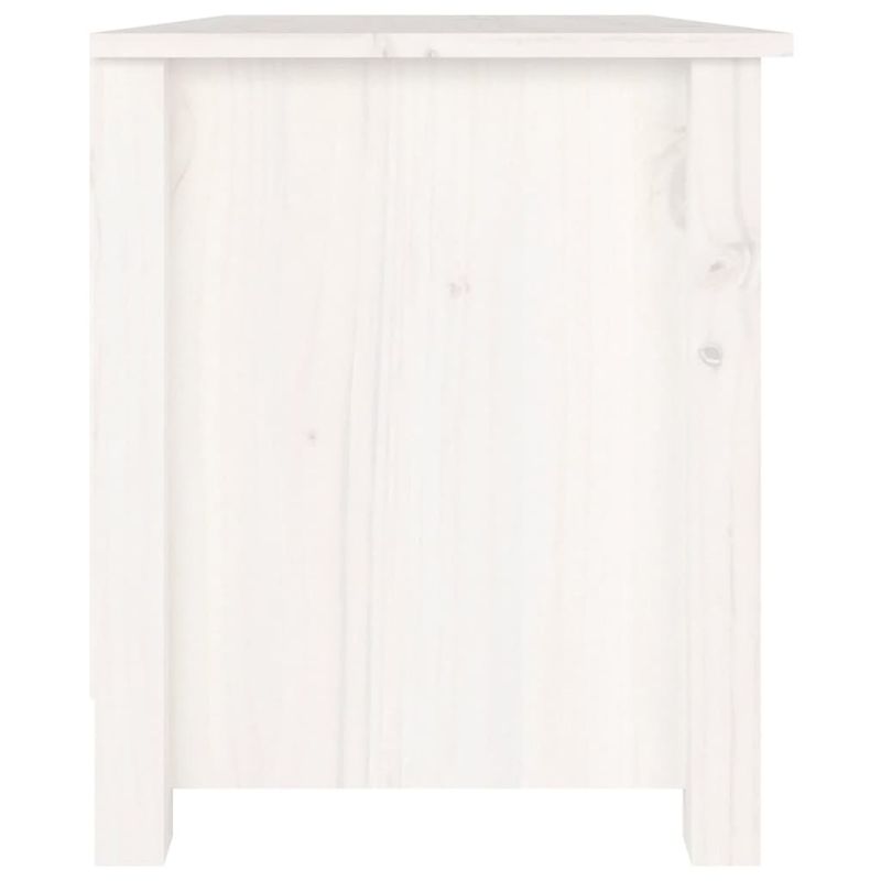 Casa si Gradina - Mobilier - Organizare si depozitare - Organizator incaltaminte - Banca pentru pantofi, alb, 70x38x45,5 cm, lemn masiv de pin - Infinity.ro