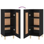 Casa si Gradina - Mobilier - Comode si corpuri - Comode - Servanta, negru, 34,5x34x90 cm, lemn compozit - Infinity.ro