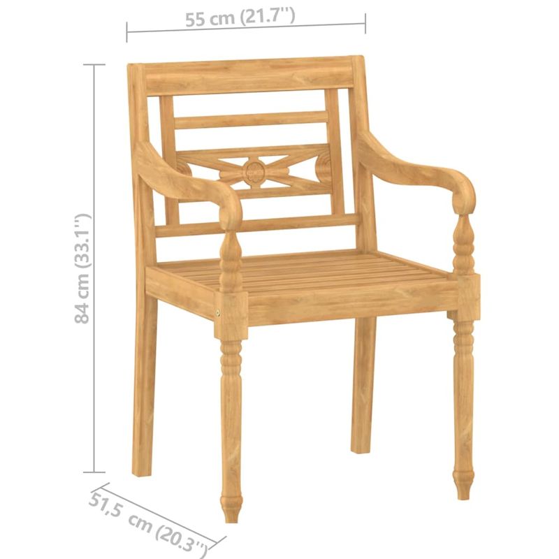Casa si Gradina - Gradina si terasa - Mobilier exterior - Seturi mobila gradina - Set mobilier de gradina, 7 piese, lemn masiv de tec - Infinity.ro