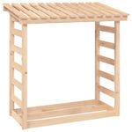 Casa si Gradina - Termice - Sobe, Seminee si accesorii - Accesorii seminee si sobe - Rastel pentru lemne de foc, 108x64,5x110 cm, lemn masiv pin - Infinity.ro