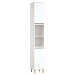 Casa si Gradina - Mobilier - Mobilier baie - Corpuri baie - Dulap de baie, alb, 30x30x190 cm, lemn prelucrat - Infinity.ro